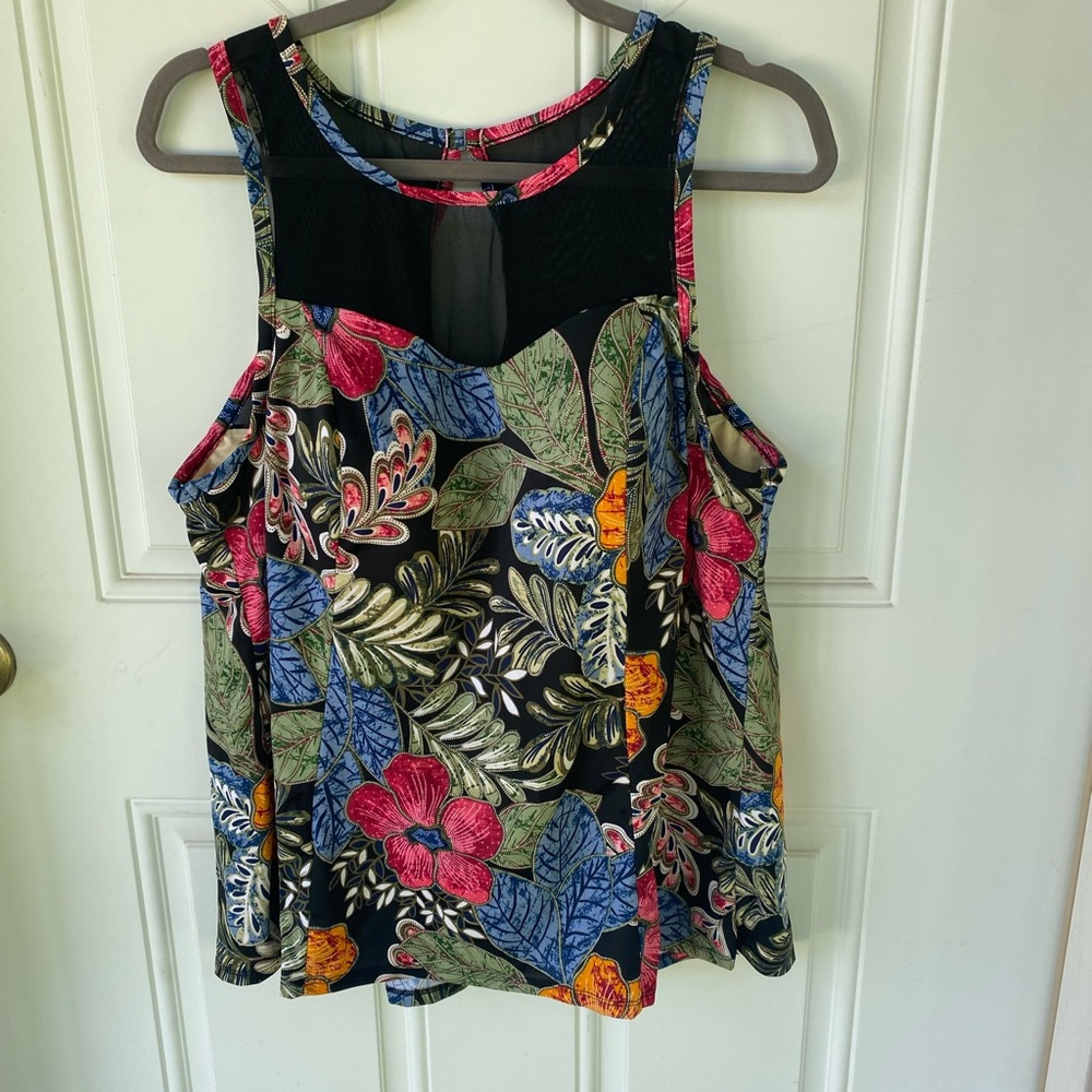 Swimsuits For All Floral Tankini Top